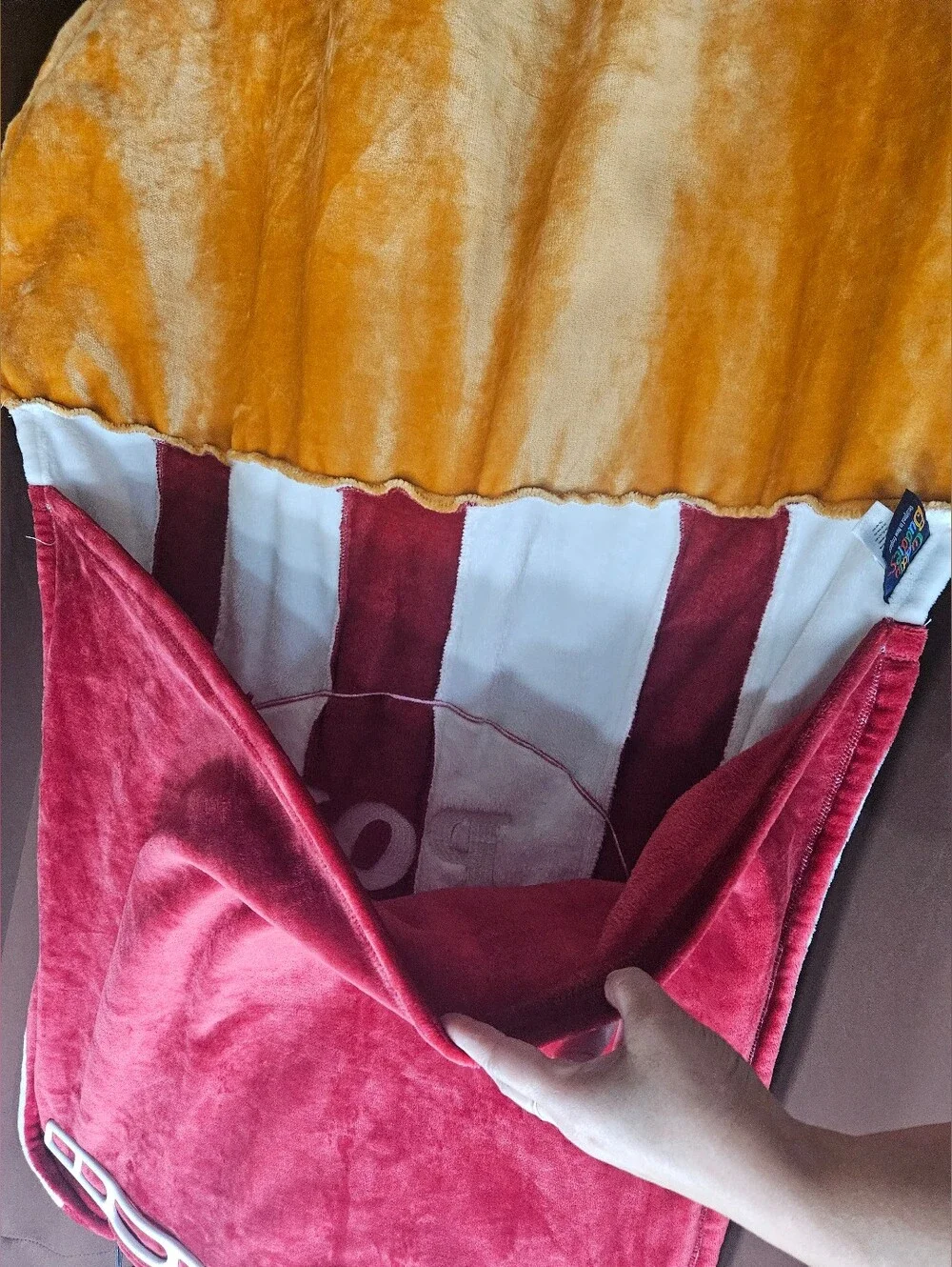 Cuddle Buddies Popcorn Bucket Plush Blanket